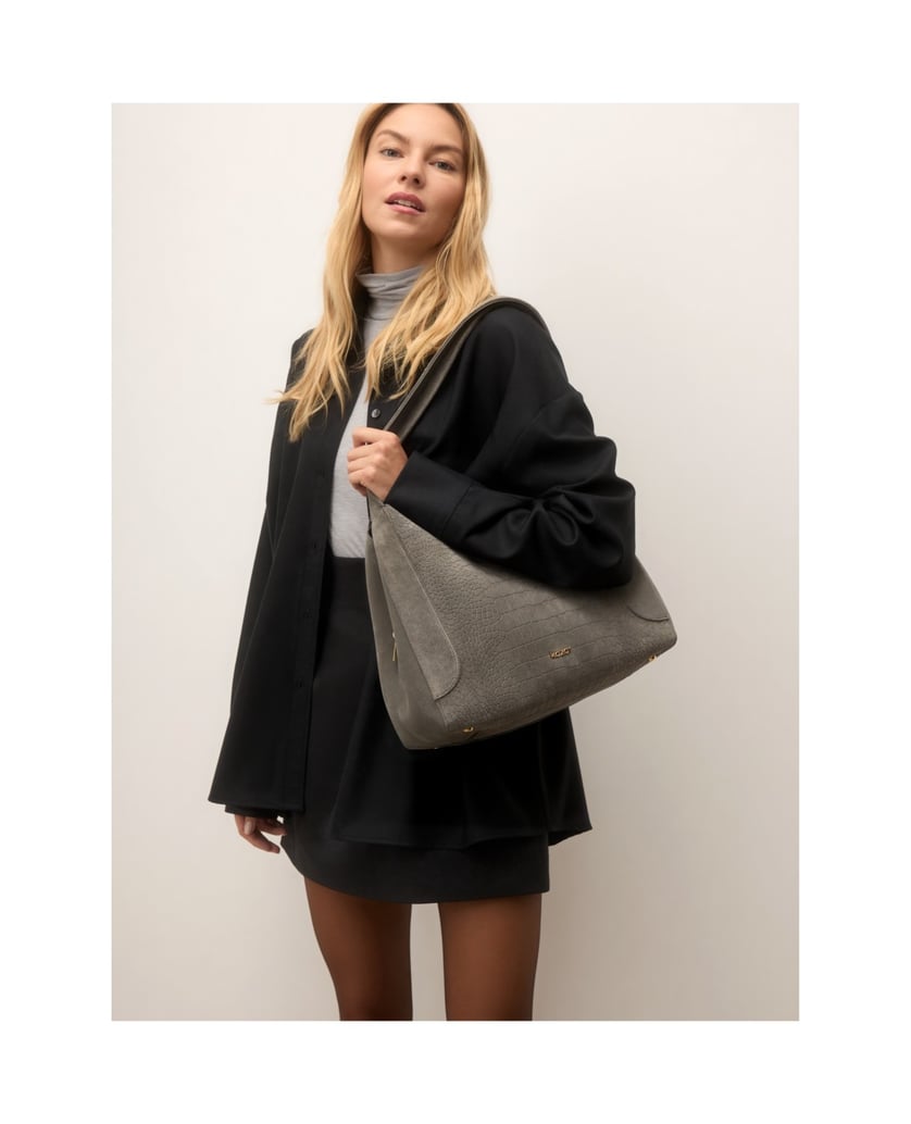 Kazar-Graue-Schultertaschen-aus-Nubuk-mit-Prägung-grau