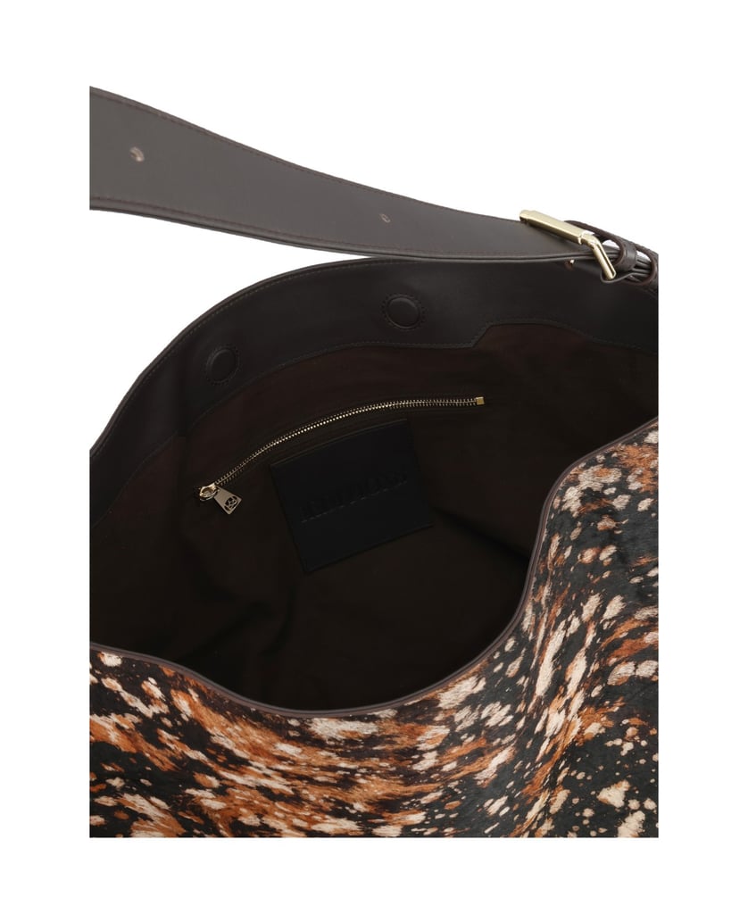 Kazar-EDITIONS-Hobo-Tasche-aus-Haarleder-mit-marmoriertem-Muster-multicolor
