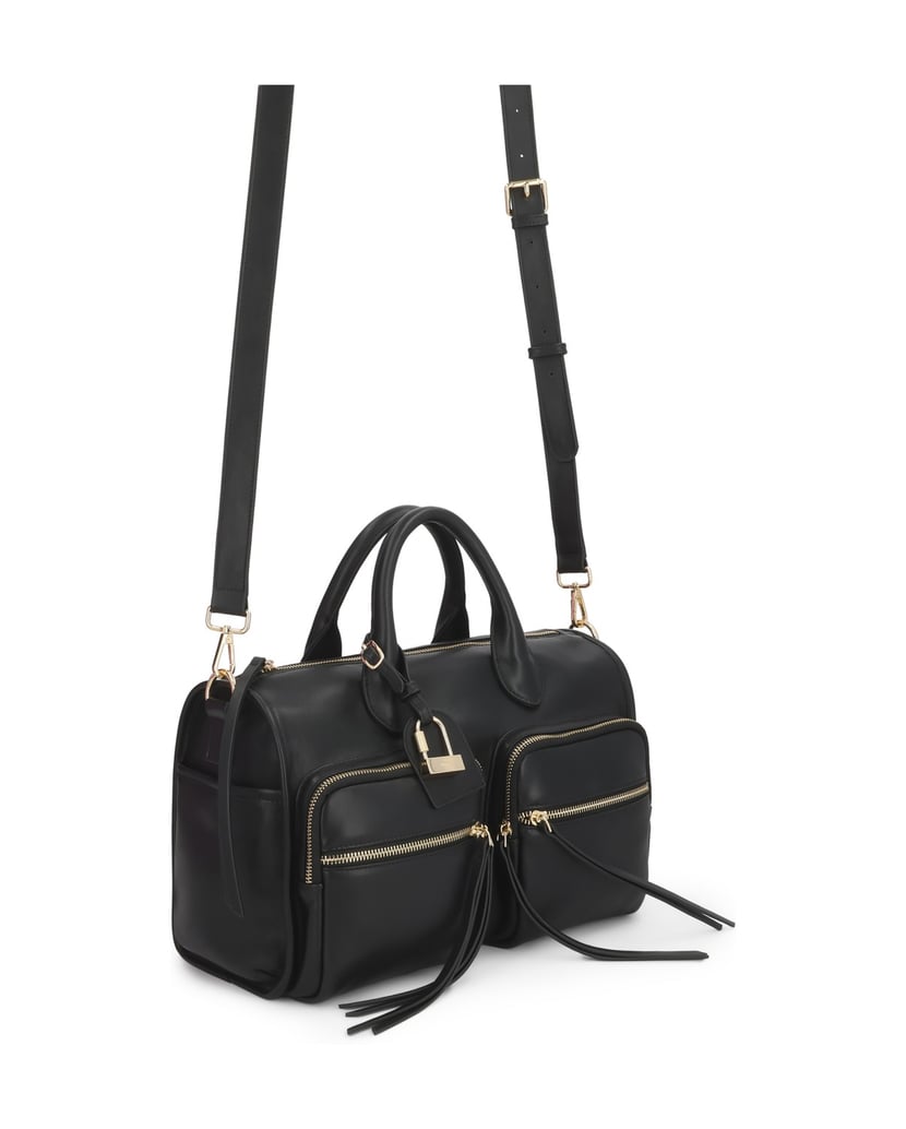 Kazar-Leder-Kästchen-Tasche-mit-abnehmbarem-Riemen-schwarz
