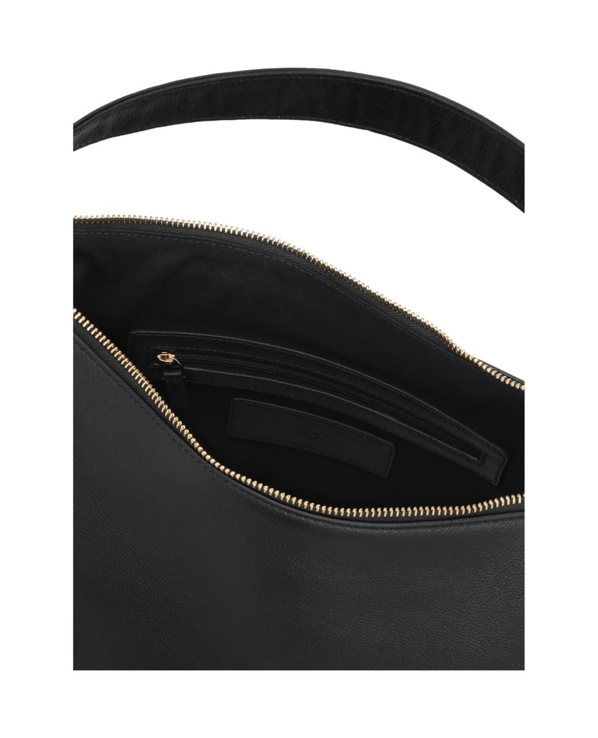 Kazar-Schwarze-Tasche-aus-weichem-Leder-mit-zwei-Gürteln-dunkelbraun