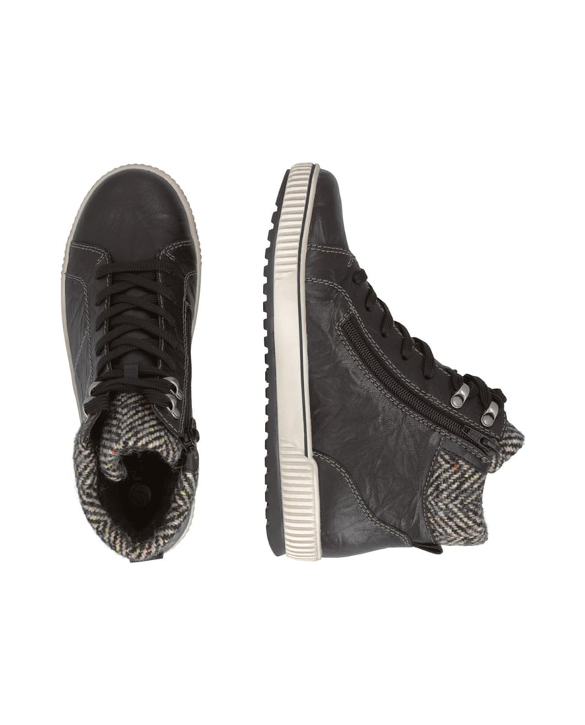 Remonte-Schnürstiefel-D0784-schwarz