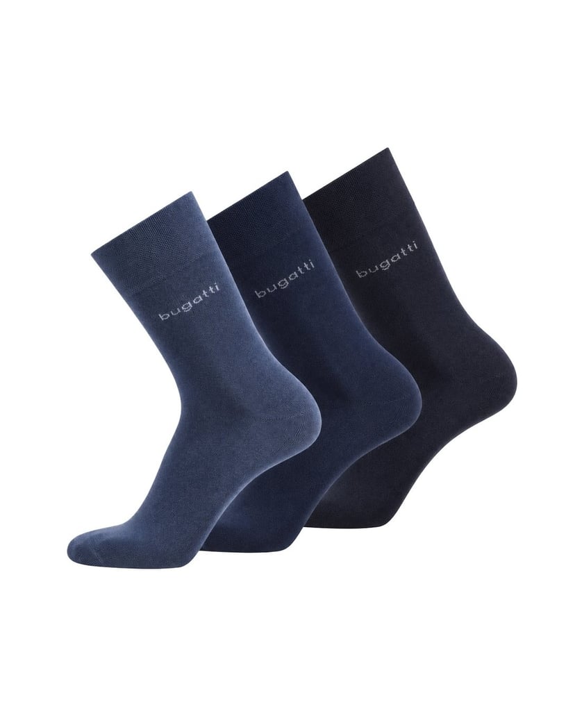 BUGATTI-Herren-Socken-3er-Pack-schwarz