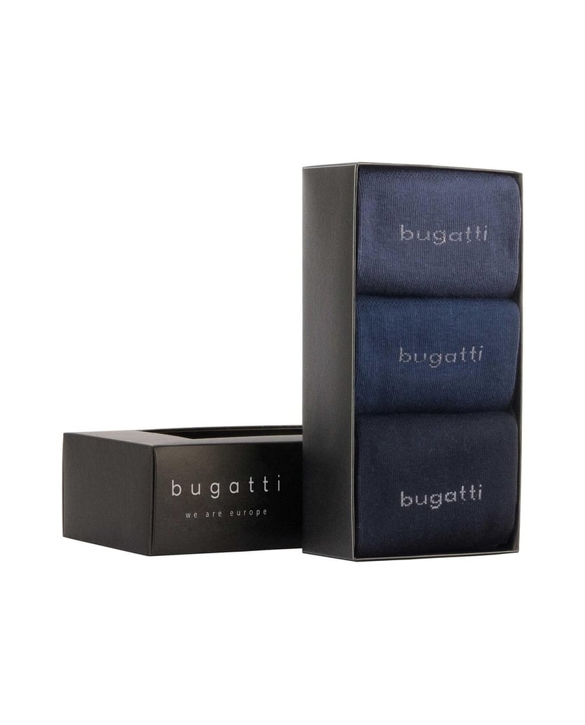 BUGATTI-Herren-Socken-3er-Pack-schwarz