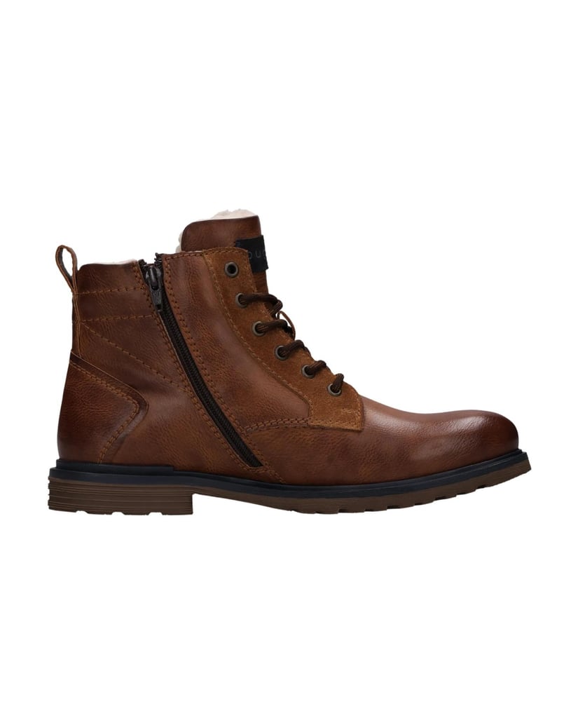 BUGATTI-Schnürstiefel-cognac