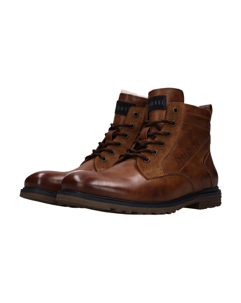 BUGATTI-Schnürstiefel-cognac