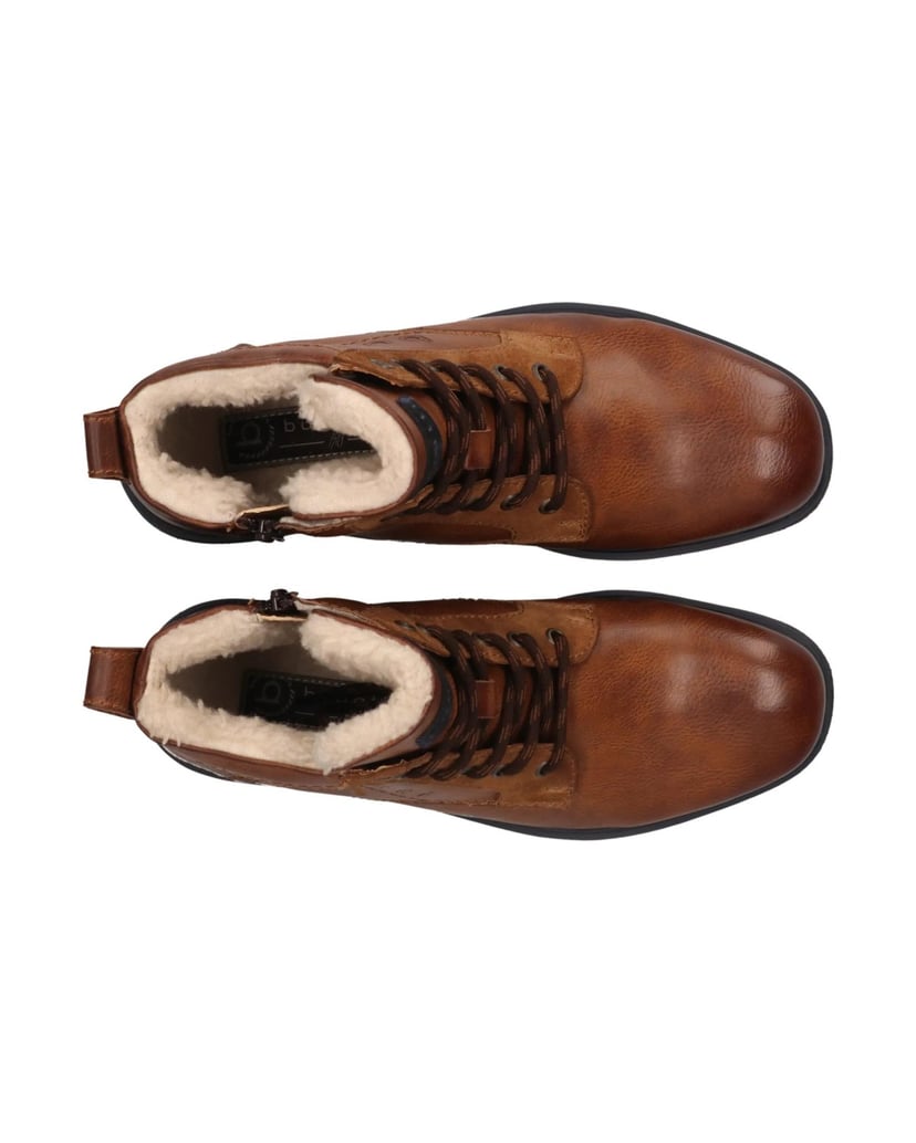 BUGATTI-Schnürstiefel-cognac