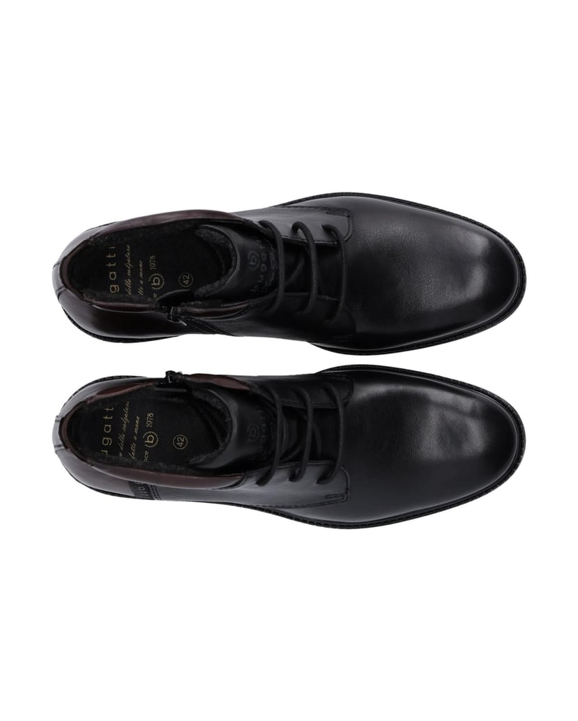 BUGATTI-Schnürstiefel-schwarz