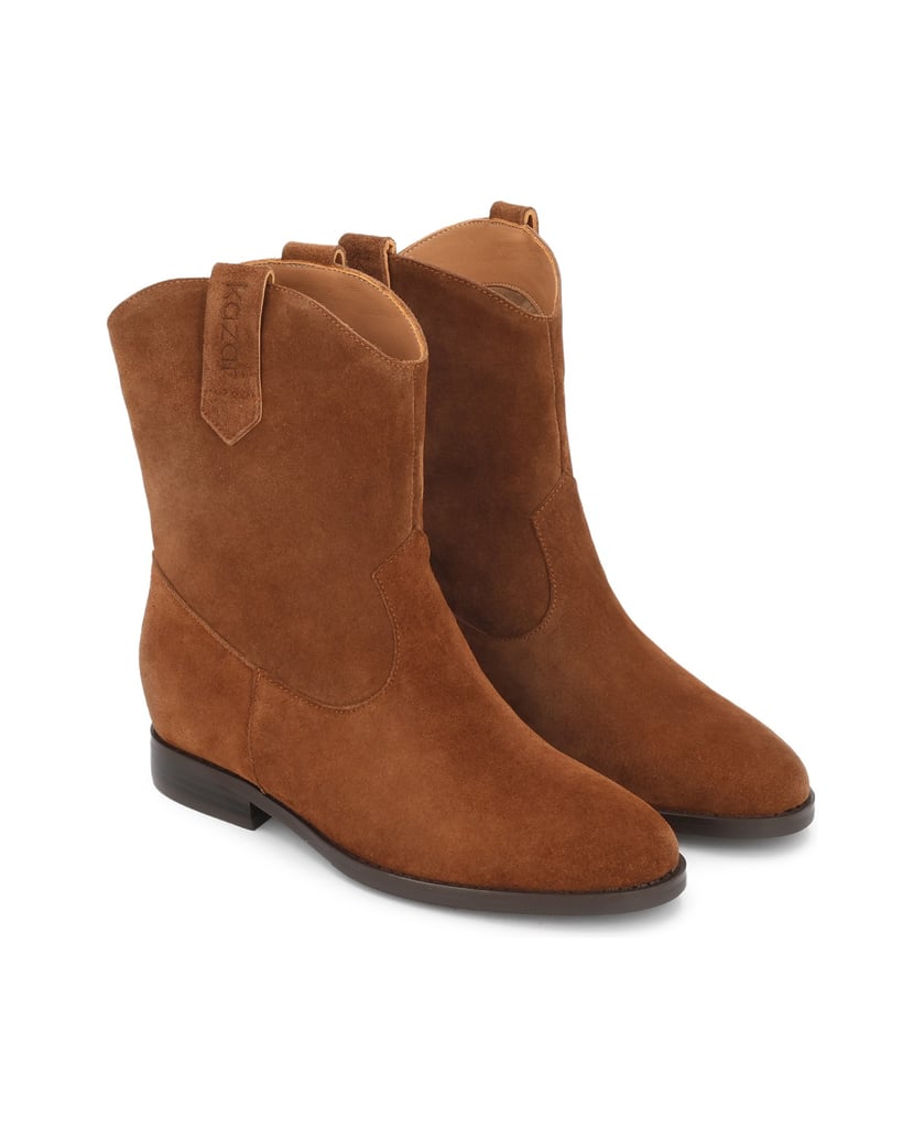 Kazar-Zum-Schieben-stiefeletten-aus-wildleder-mit-versteckter-erhöhung-camel