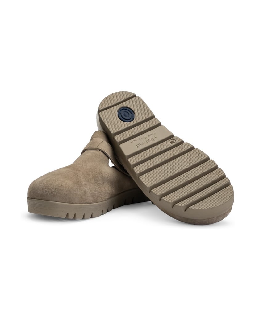 VITAFORM-Samtziegenleder-Clogs-taupe