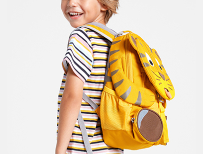 Rucksack der Marke Affenzahn für Kinder im Tiger-Design