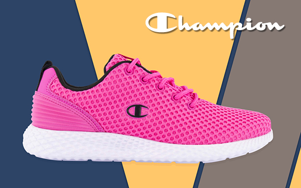 Champion Damen Sneaker in pink mit atmungsaktivem Stoff