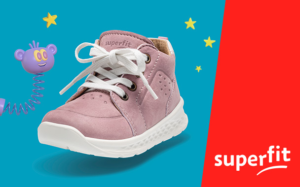 Rosaroter Superfit Schuh für Kinder